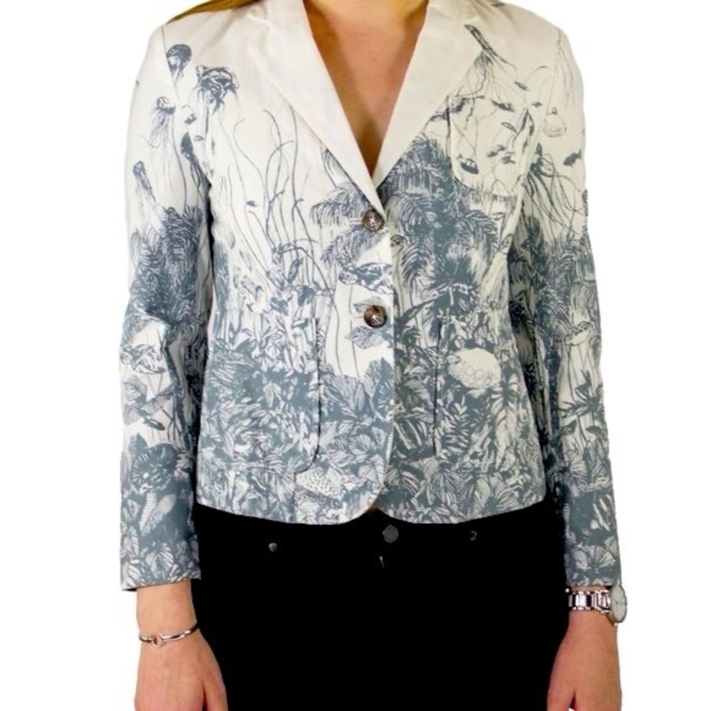 Anthropologie Daughters of the Liberation Sea Nettle Blazer $138 Retail